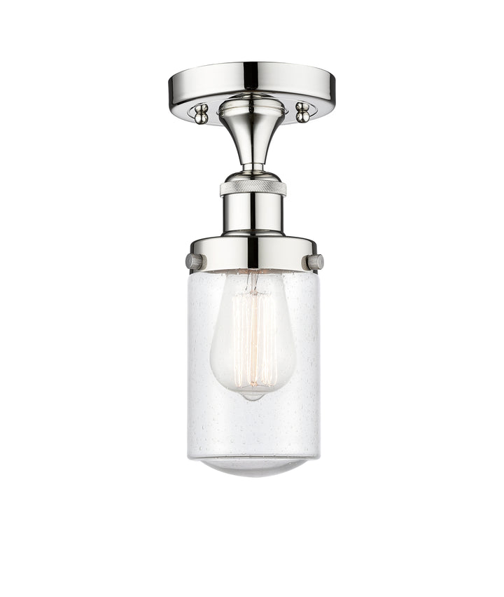Innovations Lighting Dover 4.5" Semi-Flush Mount - Polished Chrome