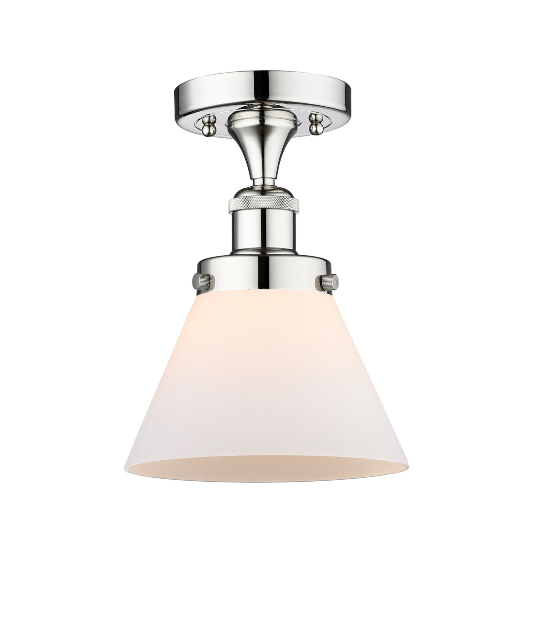 Innovations Lighting Cone 8" Semi-Flush Mount - Polished Chrome