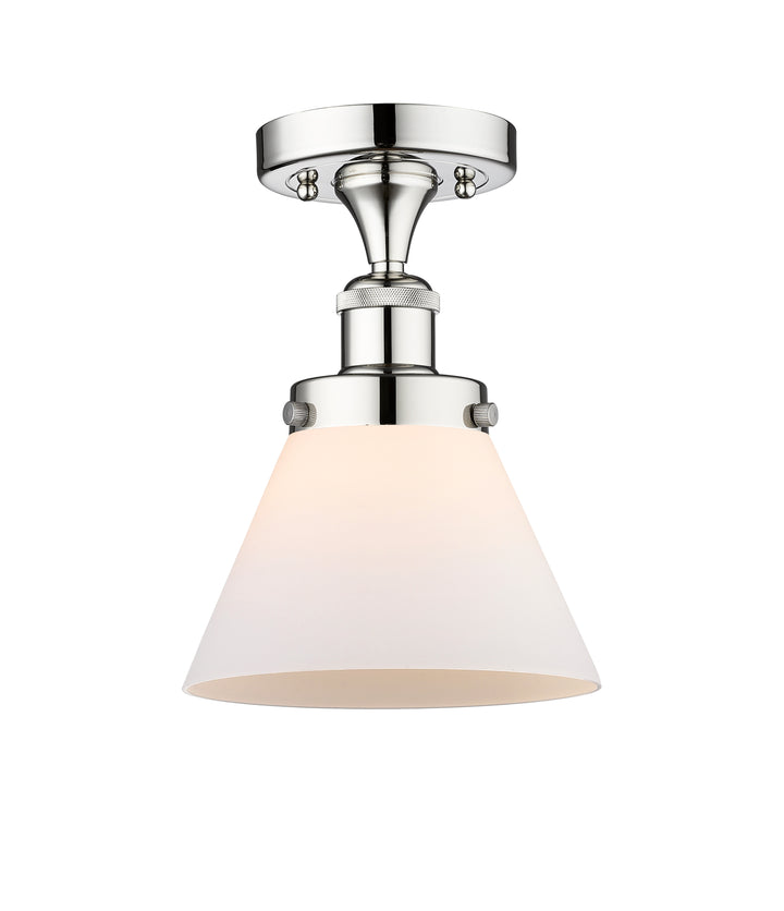 Innovations Lighting Cone 8" Semi-Flush Mount - Polished Chrome