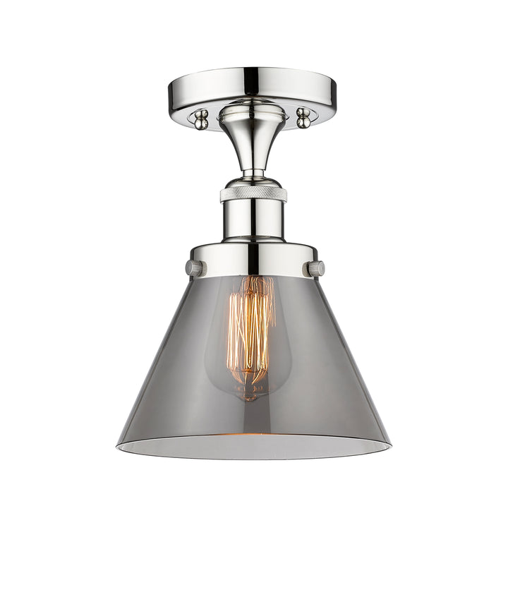 Innovations Lighting Cone 8" Semi-Flush Mount - Polished Chrome