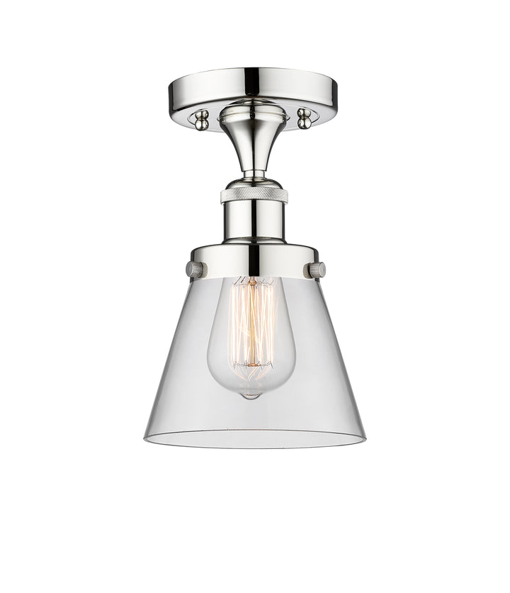 Innovations Lighting Cone 6" Semi-Flush Mount - Polished Chrome