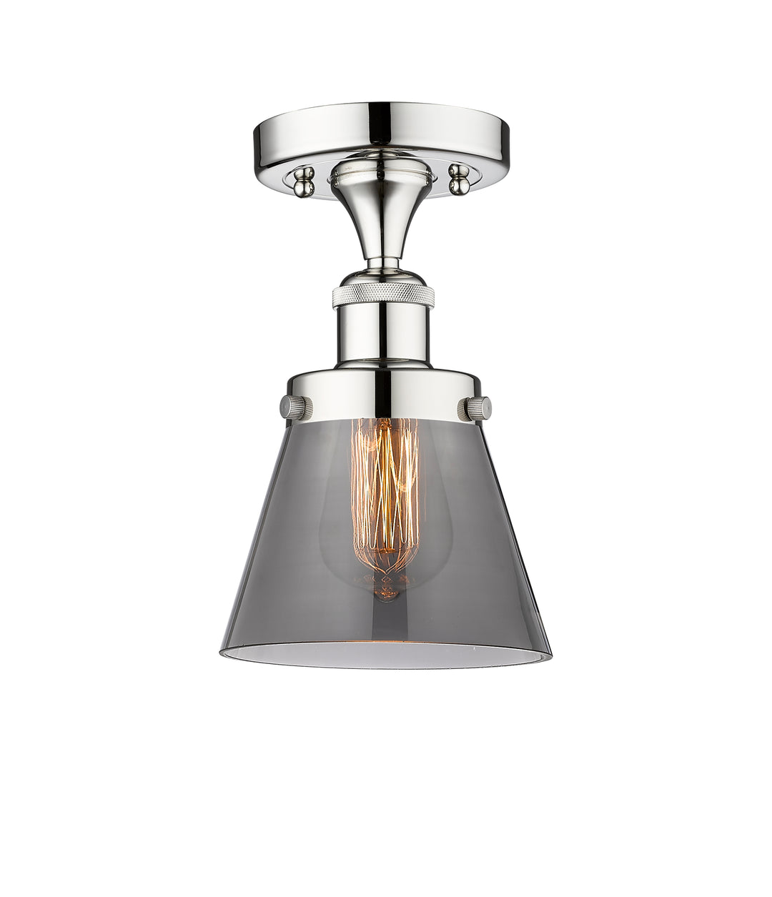 Innovations Lighting Cone 6" Semi-Flush Mount - Polished Chrome
