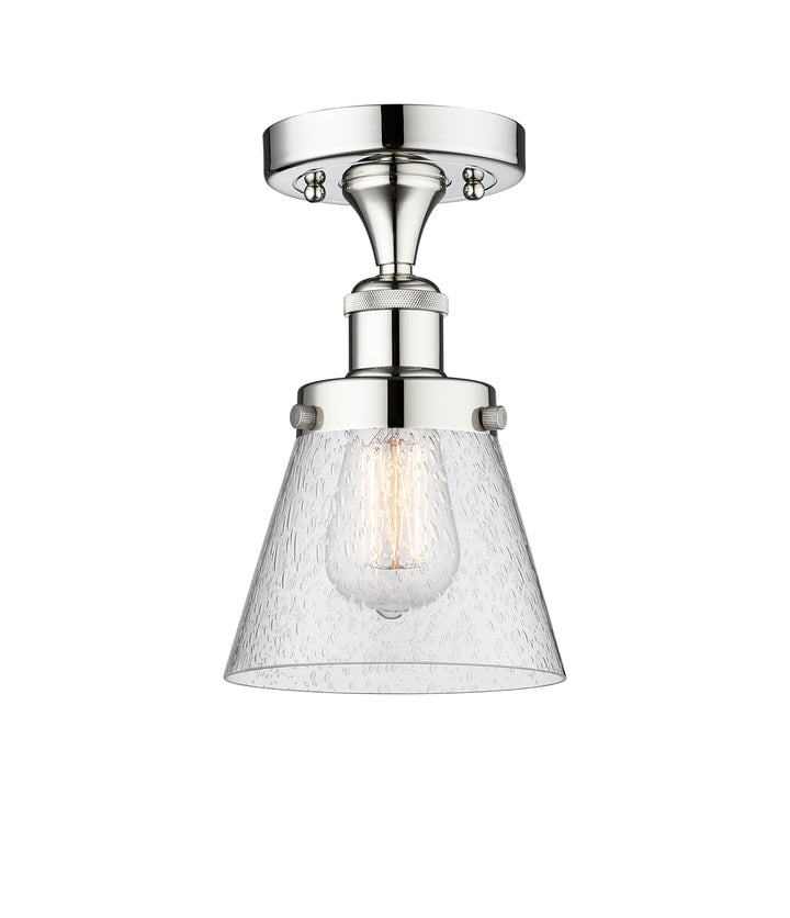 Innovations Lighting Cone 6" Semi-Flush Mount - Polished Chrome