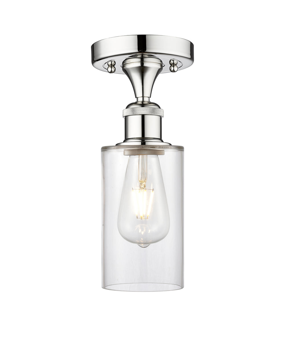 Innovations Lighting Clymer 4" Semi-Flush Mount - Polished Chrome