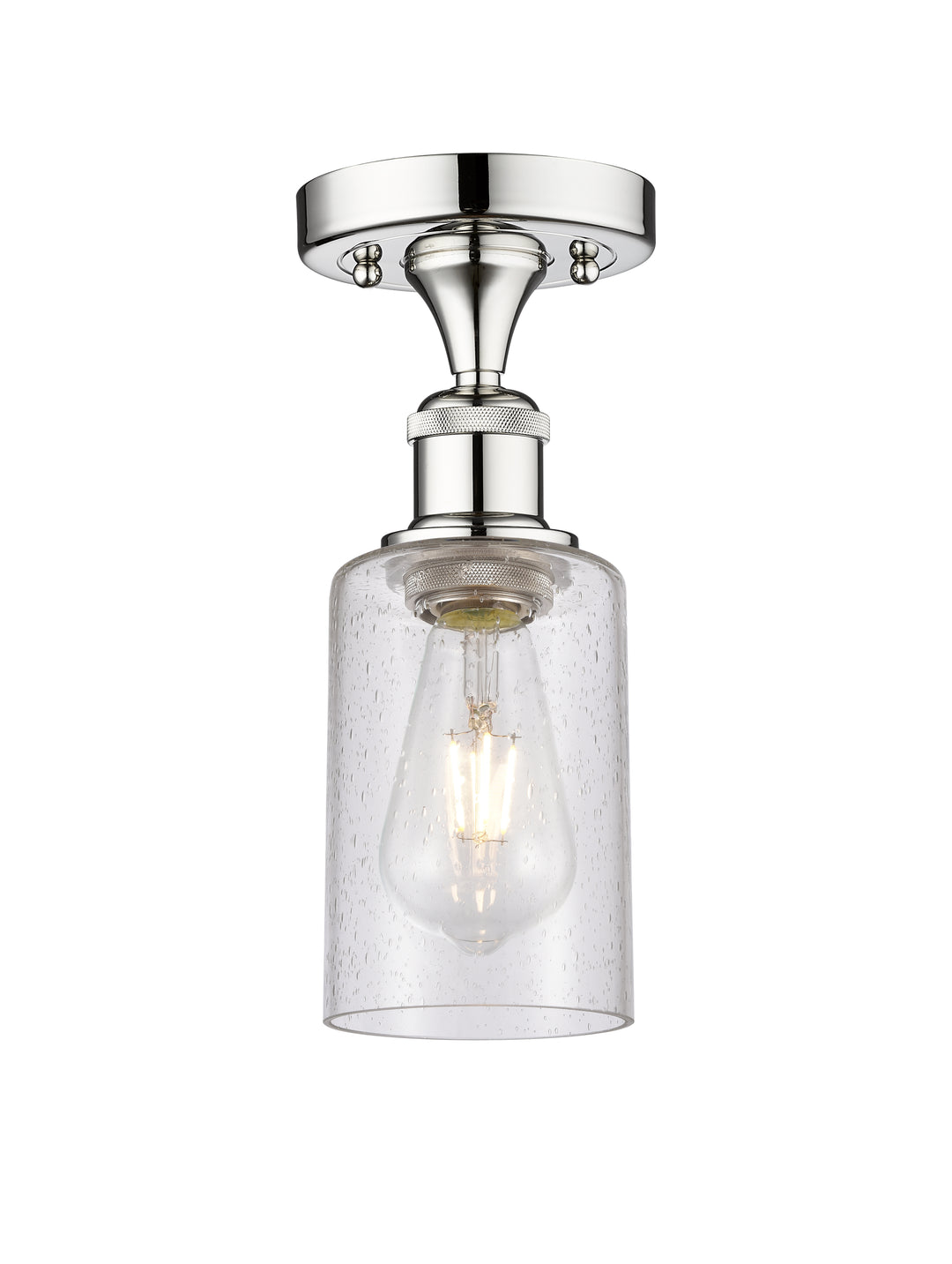 Innovations Lighting Clymer 4" Semi-Flush Mount - Polished Chrome