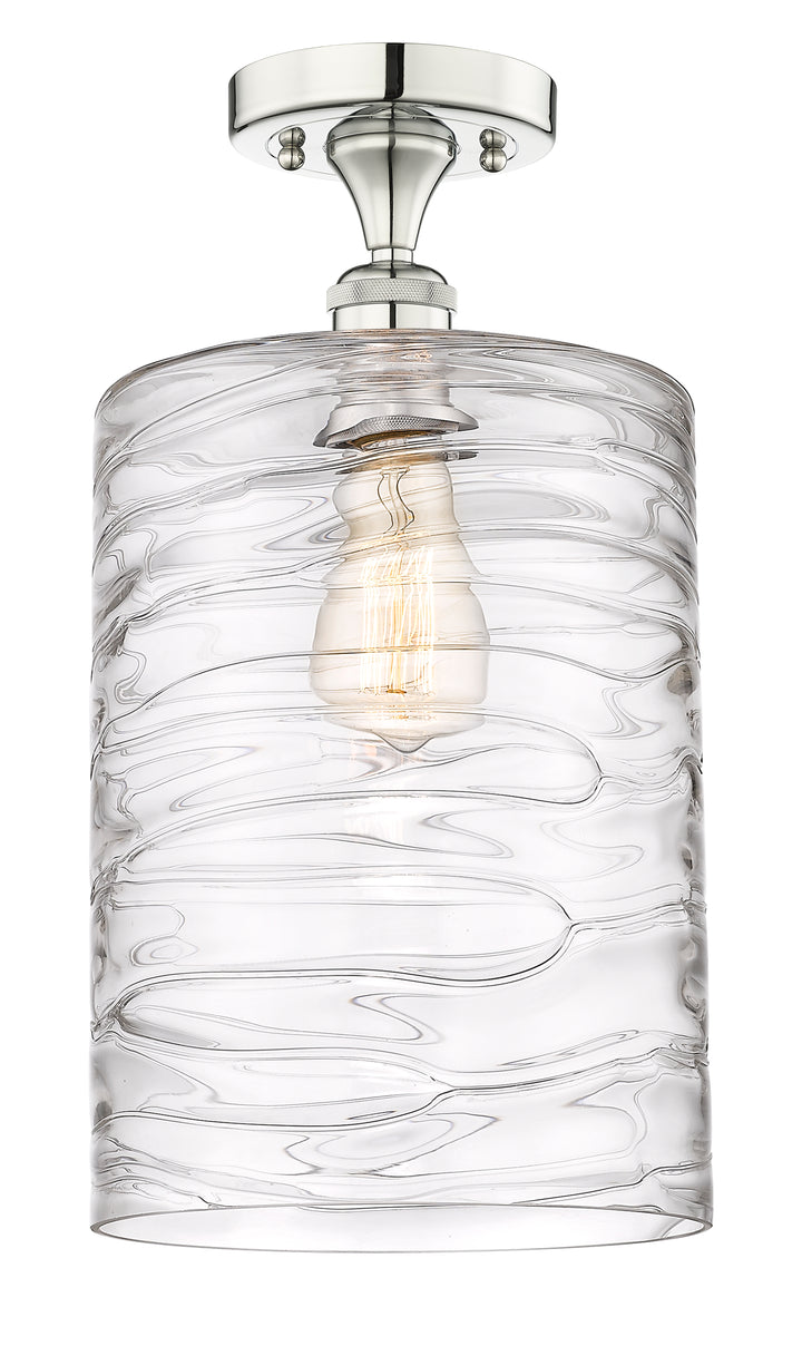 Innovations Lighting Cobbleskill 9" Semi-Flush Mount - Polished Nickel