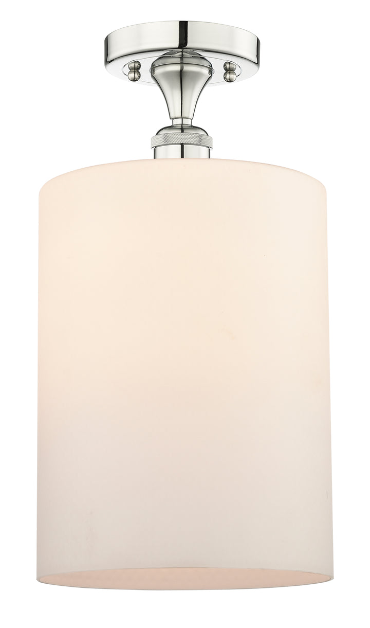 Innovations Lighting Cobbleskill 9" Semi-Flush Mount - Polished Nickel