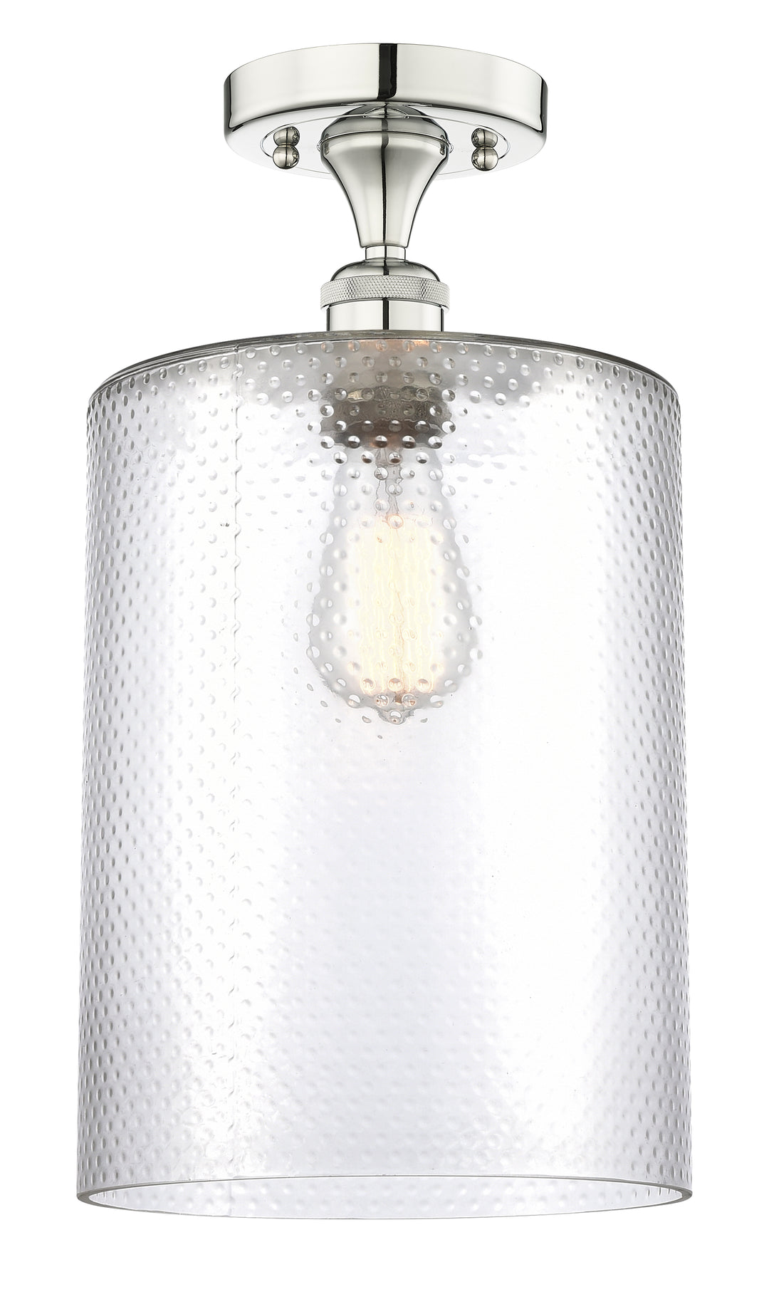 Innovations Lighting Cobbleskill 9" Semi-Flush Mount - Polished Nickel