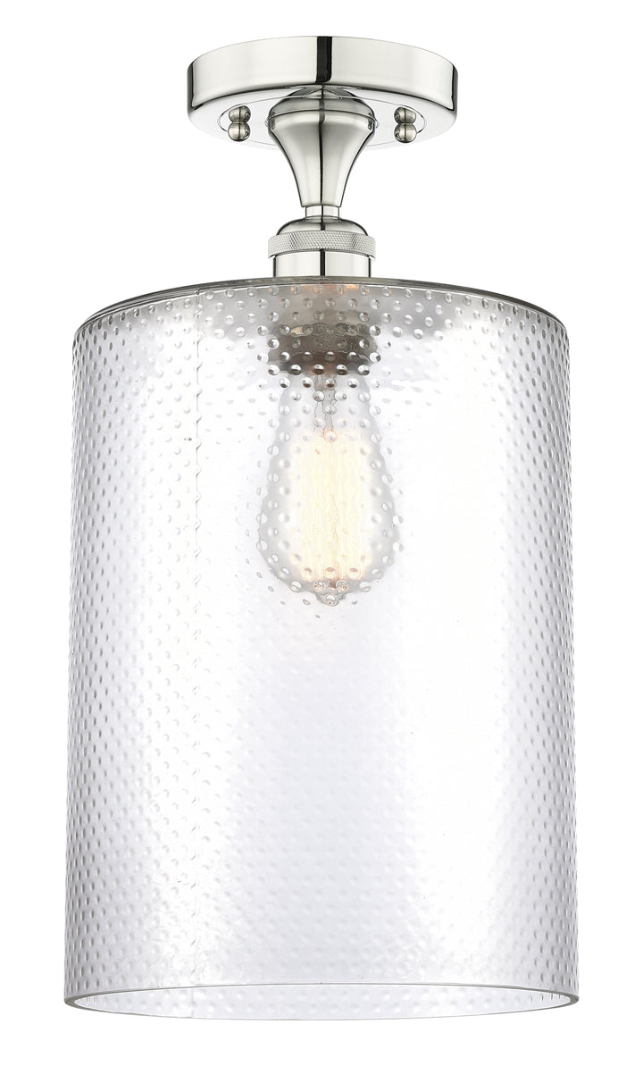 Innovations Lighting Cobbleskill 9" Semi-Flush Mount - Polished Nickel