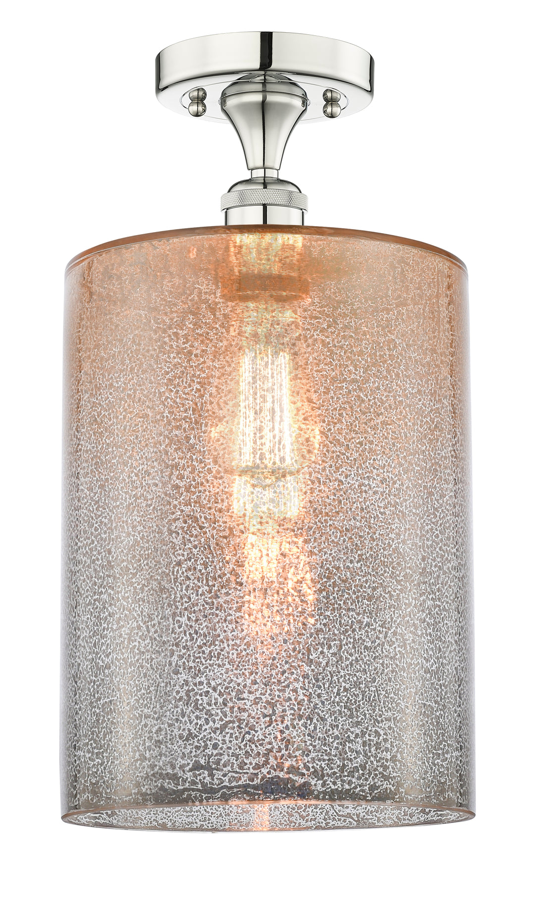 Innovations Lighting Cobbleskill 9" Semi-Flush Mount - Polished Nickel