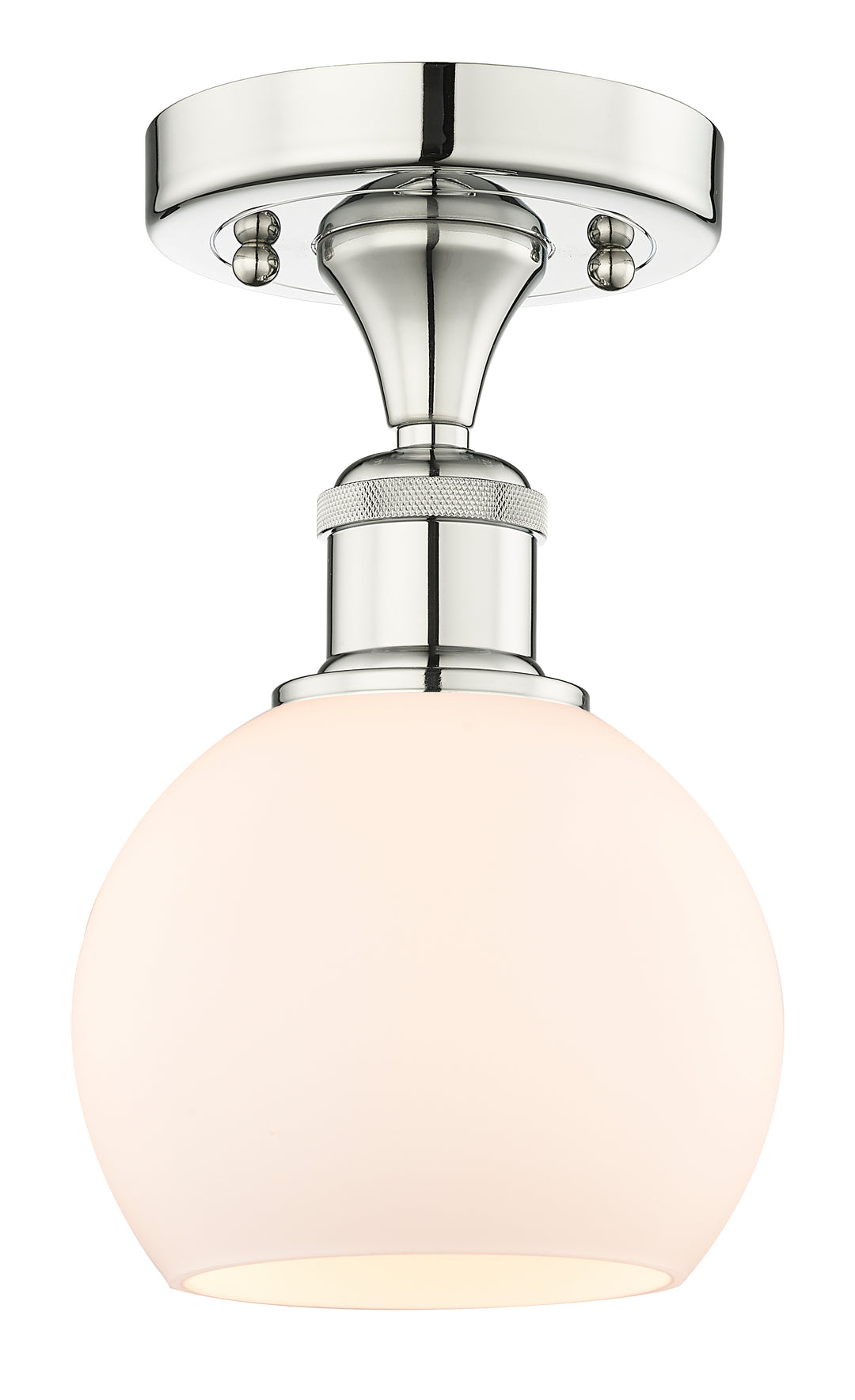Innovations Lighting Athens 6" Semi-Flush Mount - Polished Nickel
