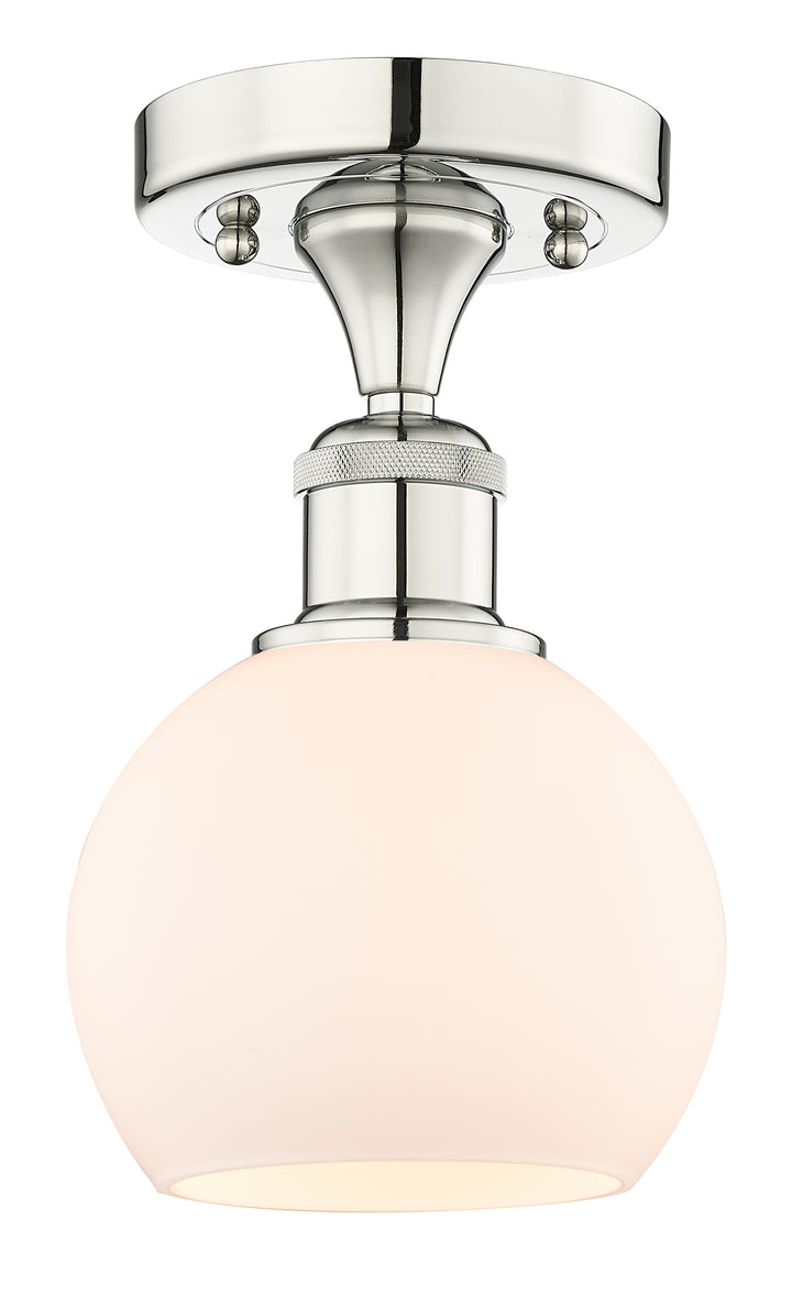 Innovations Lighting Athens 6" Semi-Flush Mount - Polished Nickel