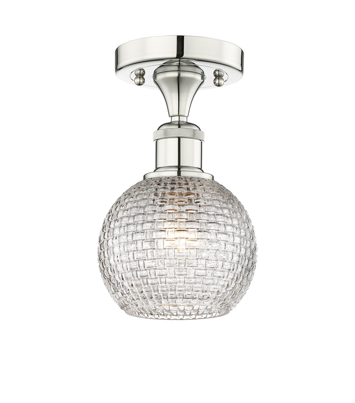 Innovations Lighting Athens 6" Semi-Flush Mount - Polished Nickel