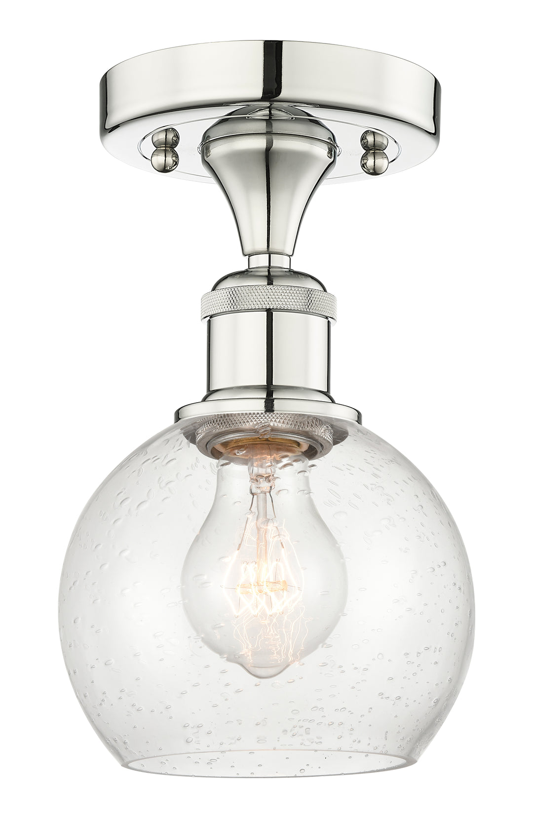 Innovations Lighting Athens 6" Semi-Flush Mount - Polished Nickel