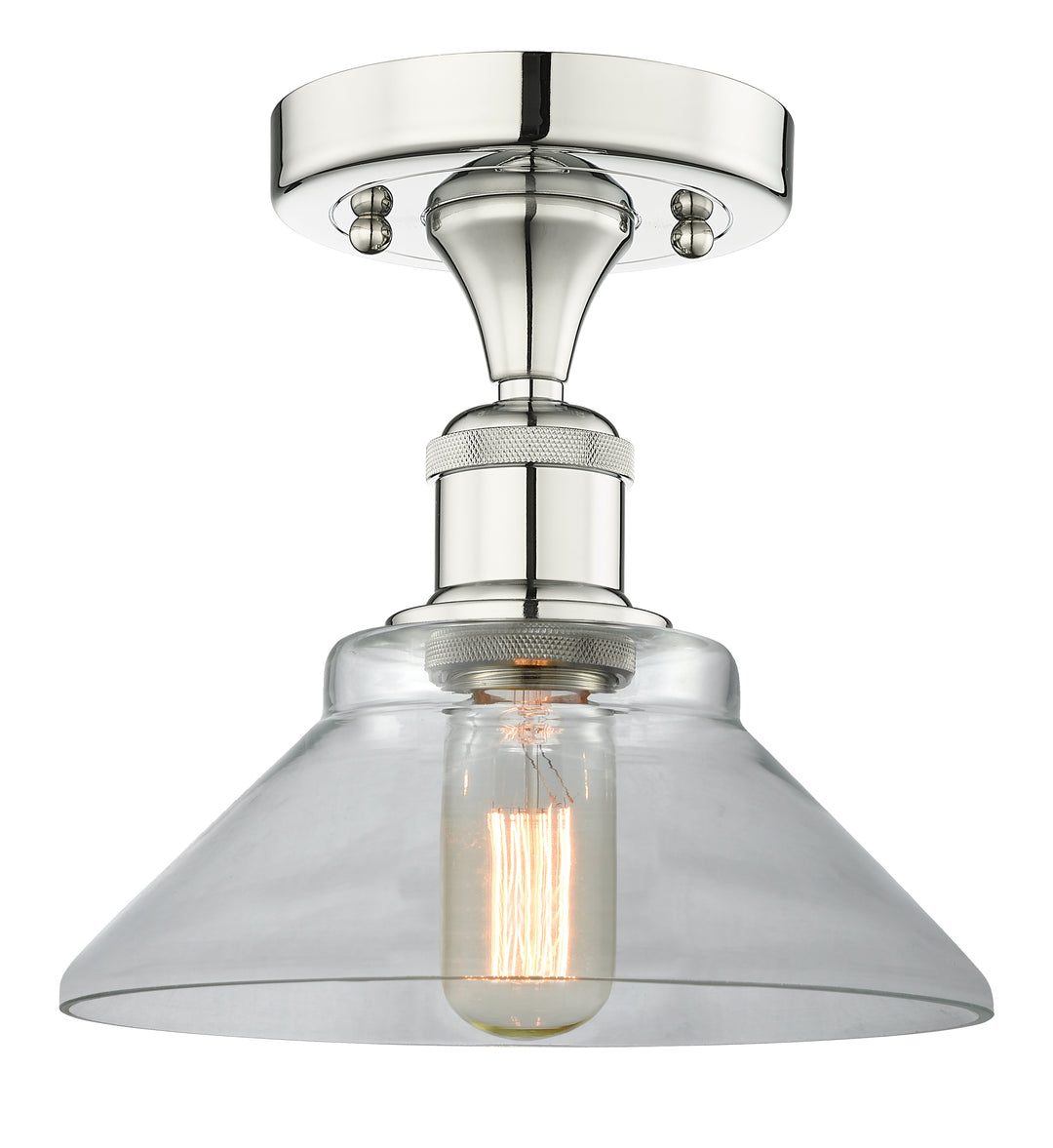 Innovations Lighting Orwell 9" Flush Mount - Polished Nickel