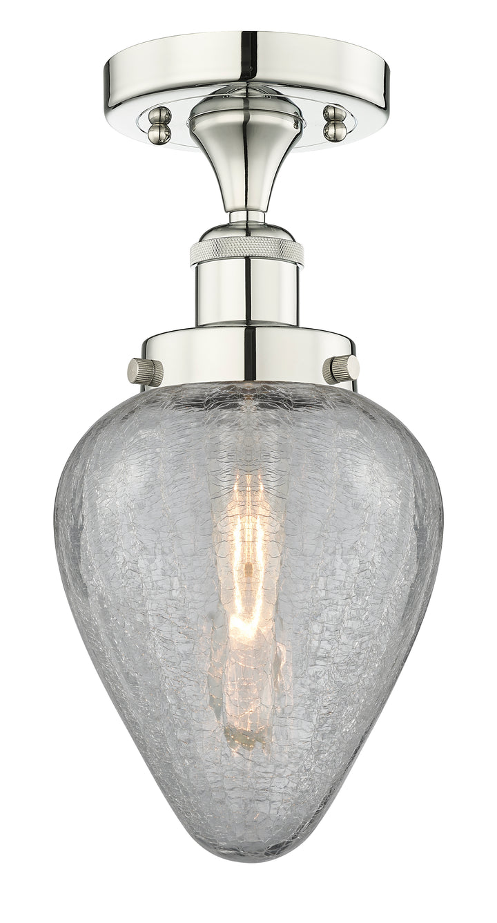 Innovations Lighting Geneseo 6" Semi-Flush Mount - Polished Nickel