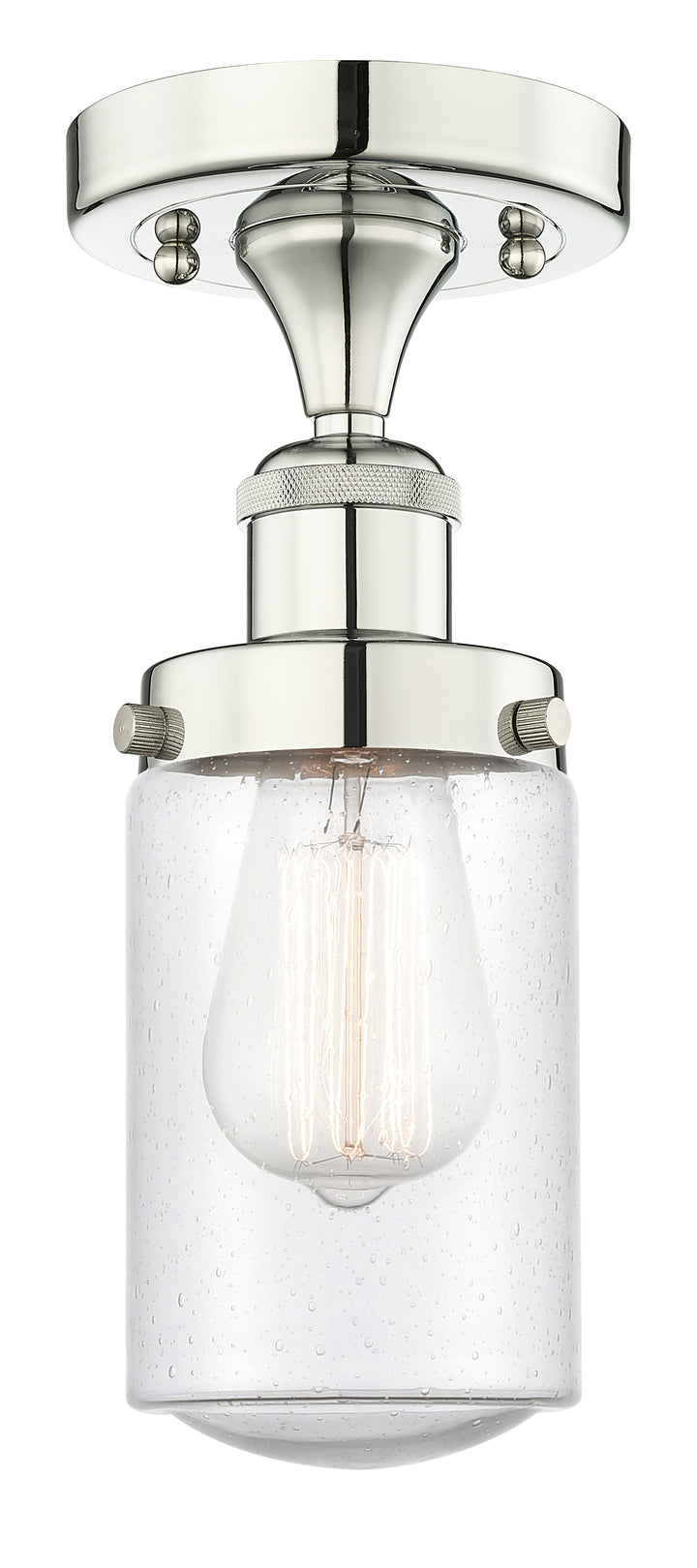 Innovations Lighting Dover 4.5" Semi-Flush Mount - Polished Nickel