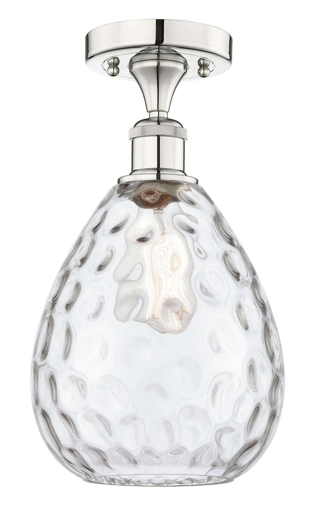 Innovations Lighting Waverly 8" Semi-Flush Mount - Polished Nickel