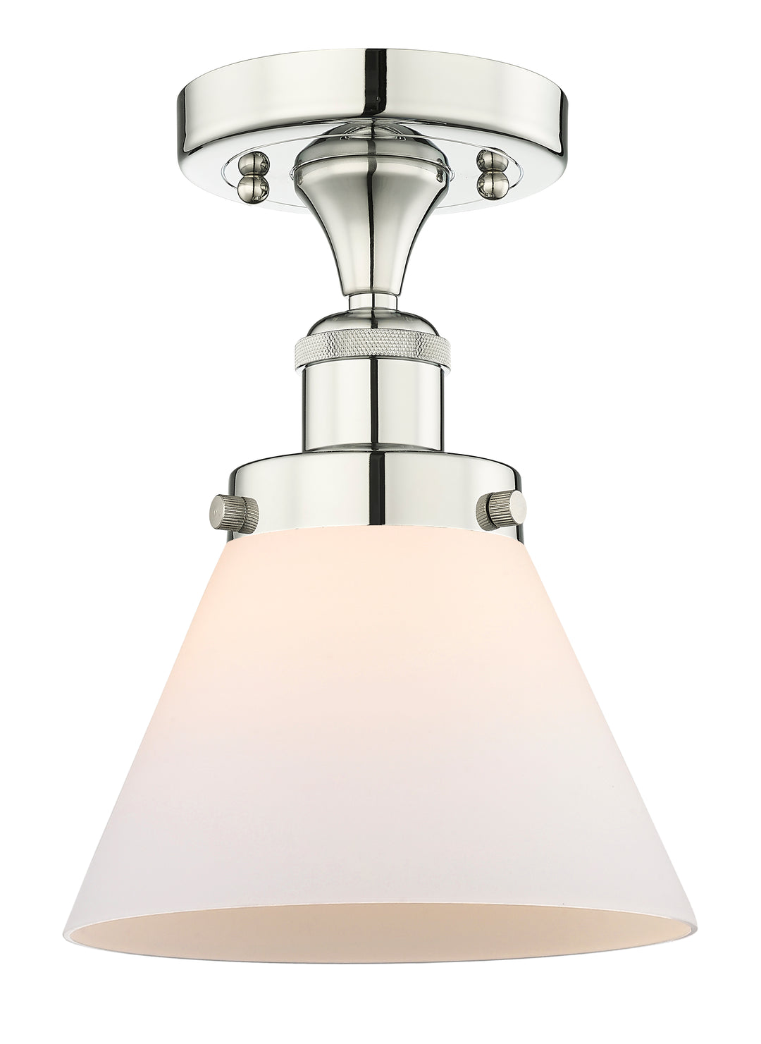 Innovations Lighting Cone 8" Semi-Flush Mount - Polished Nickel