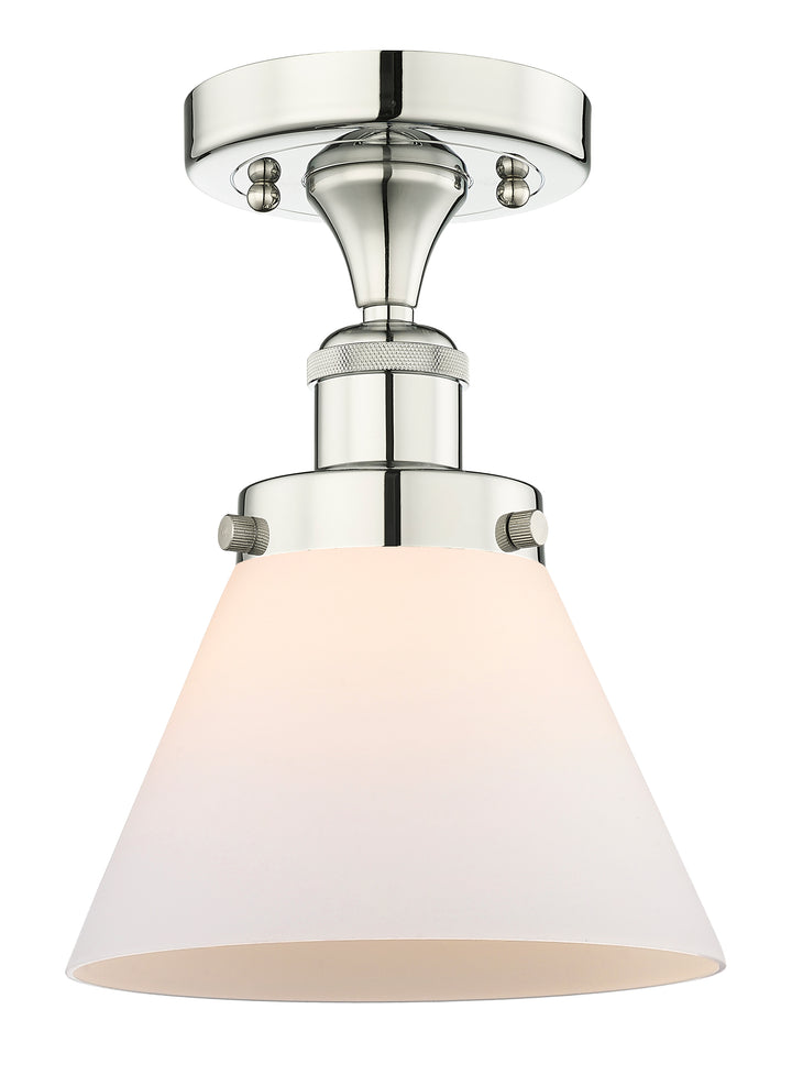 Innovations Lighting Cone 8" Semi-Flush Mount - Polished Nickel