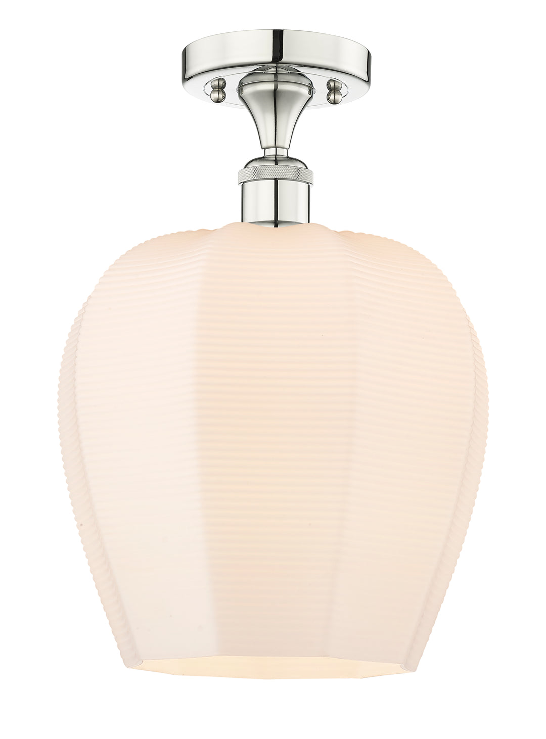 Innovations Lighting Norfolk 12" Semi-Flush Mount - Polished Nickel