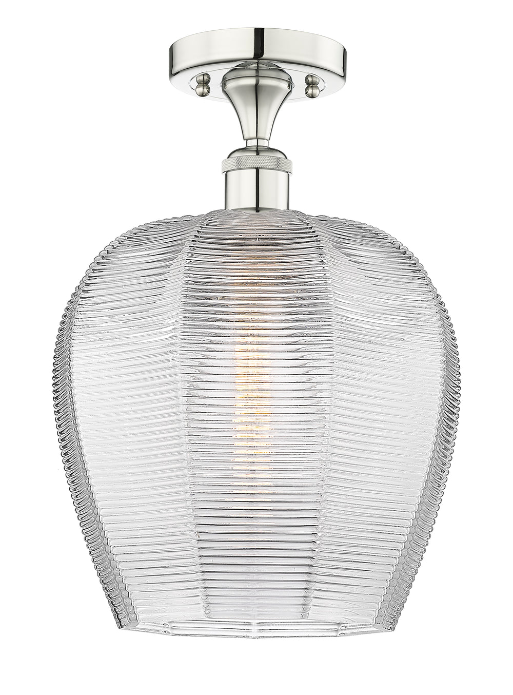 Innovations Lighting Norfolk 12" Semi-Flush Mount - Polished Nickel