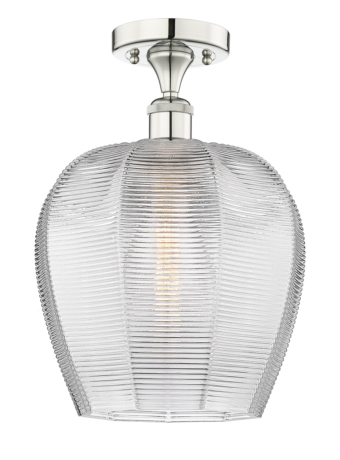 Innovations Lighting Norfolk 12" Semi-Flush Mount - Polished Nickel