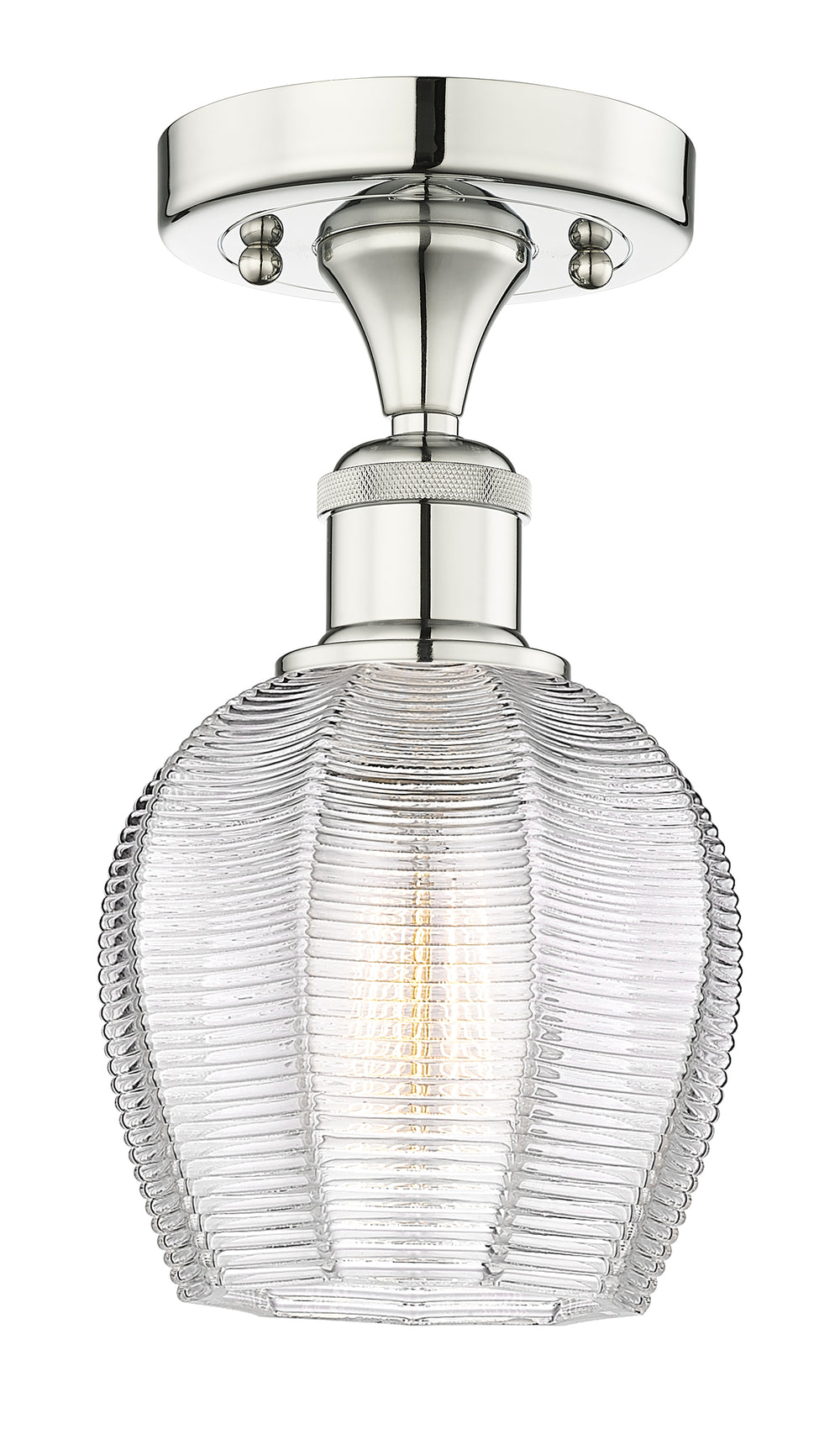 Innovations Lighting Norfolk 6" Semi-Flush Mount - Polished Nickel