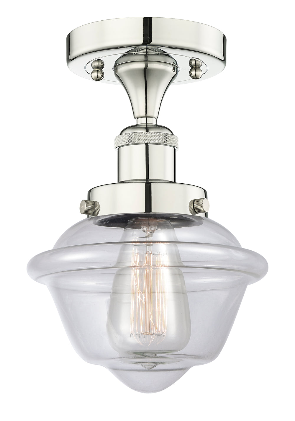 Innovations Lighting Oxford 7.5" Semi-Flush Mount - Polished Nickel