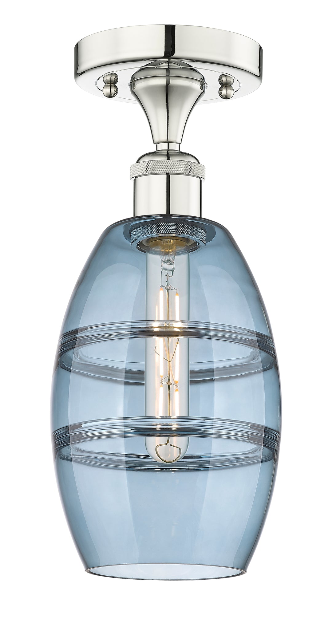 Innovations Lighting Vaz 6" Semi-Flush Mount - Polished Nickel