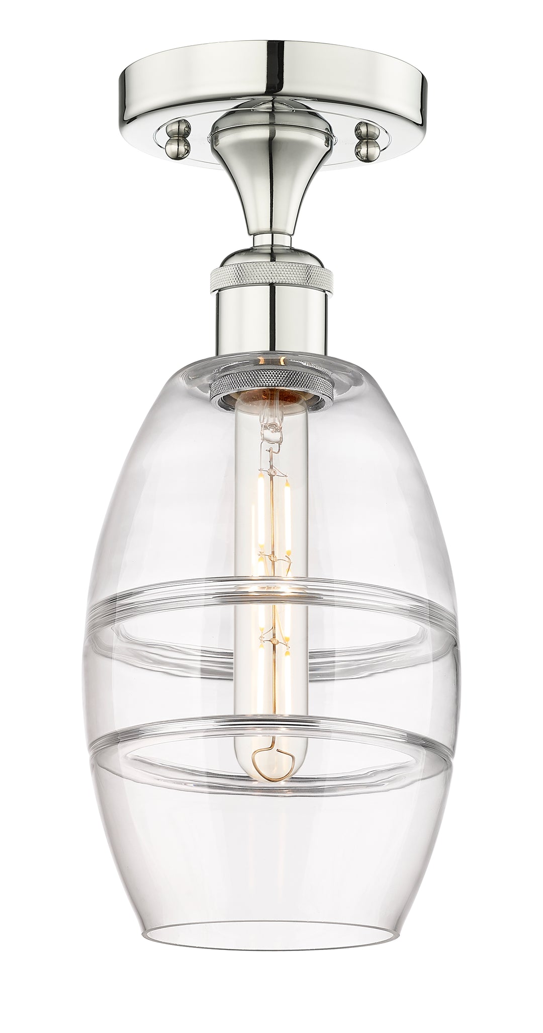 Innovations Lighting Vaz 6" Semi-Flush Mount - Polished Nickel