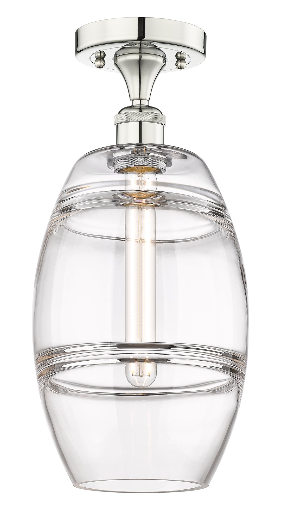 Innovations Lighting Vaz 8" Semi-Flush Mount - Polished Nickel