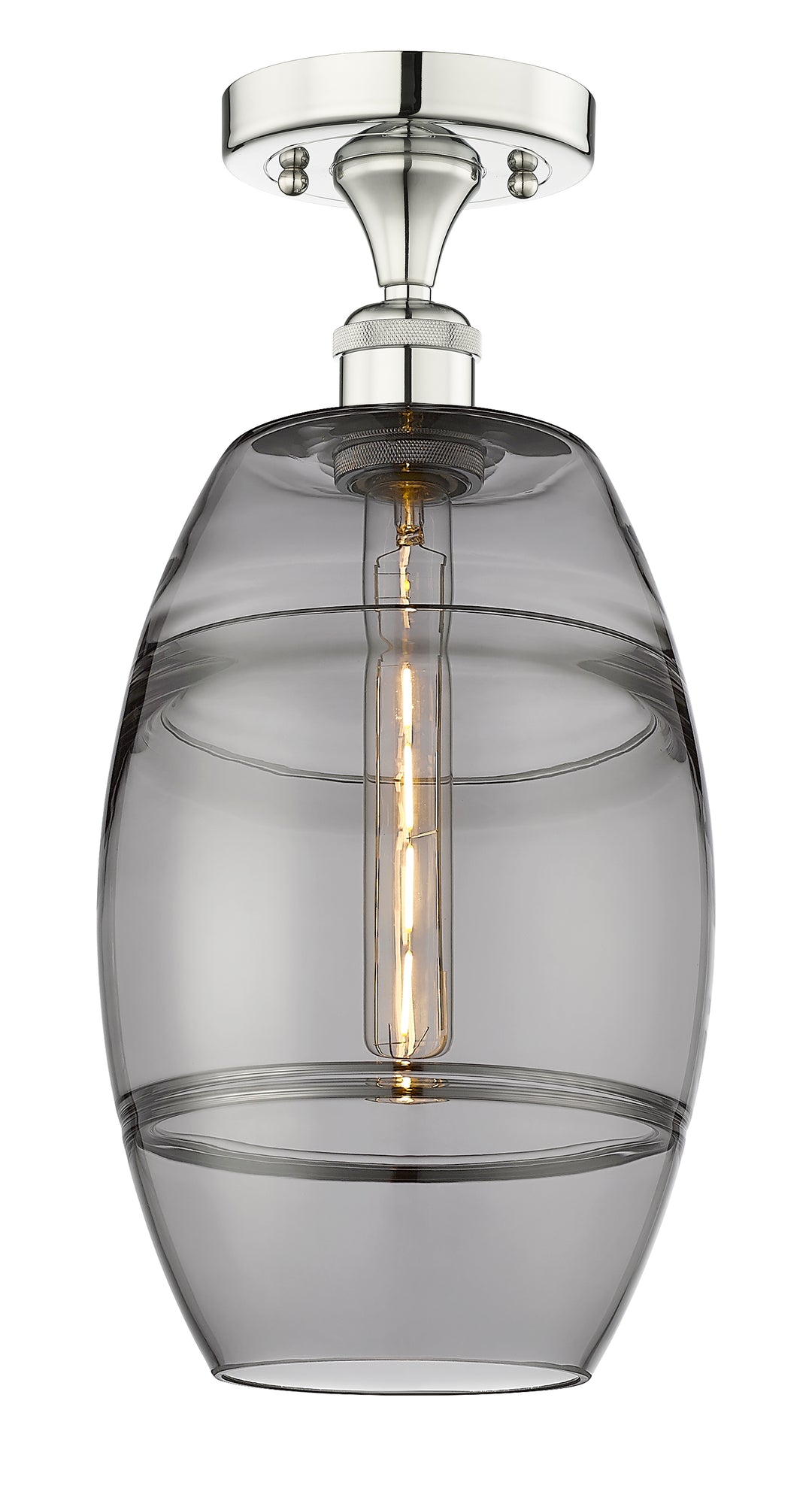 Innovations Lighting Vaz 8" Semi-Flush Mount - Polished Nickel
