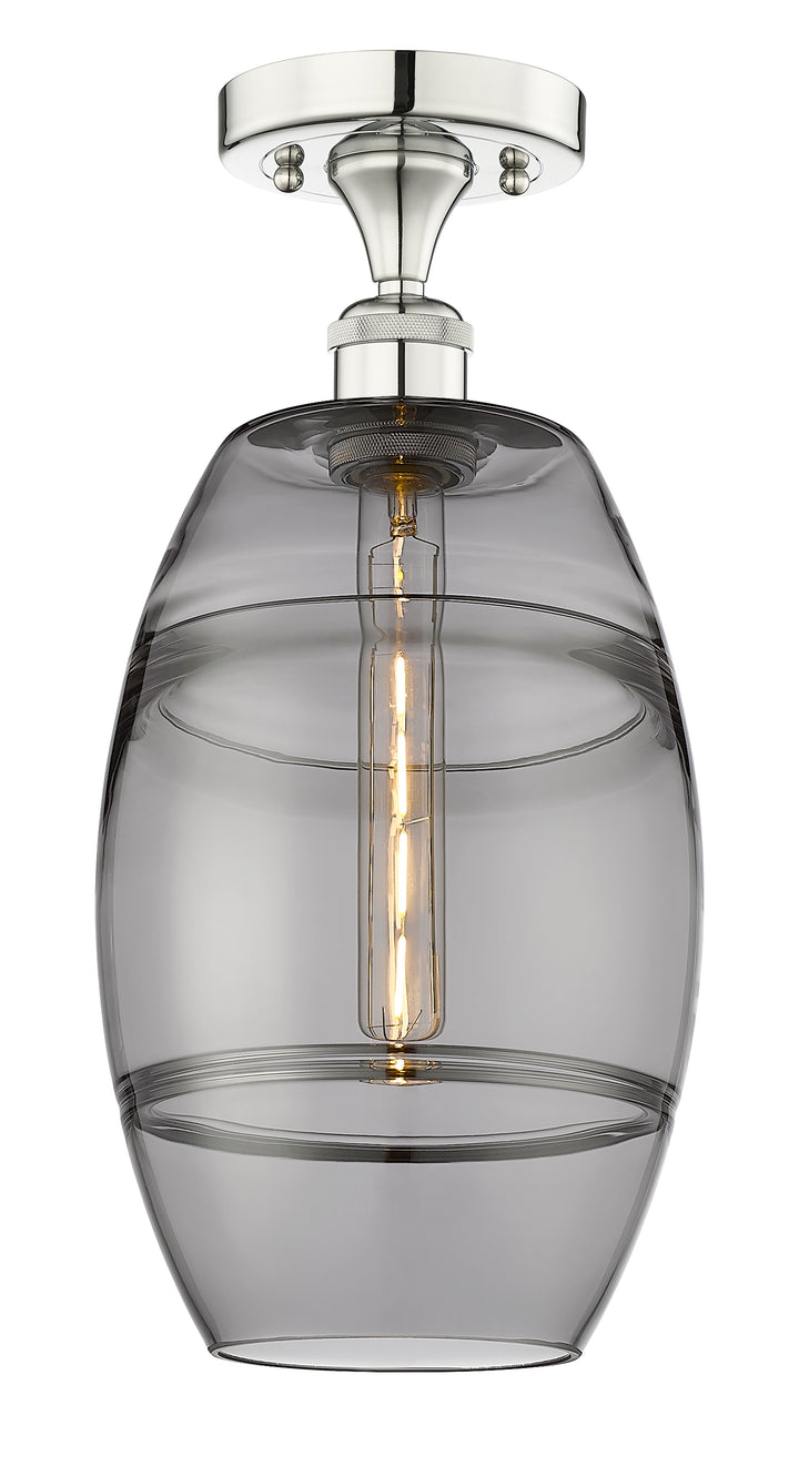 Innovations Lighting Vaz 8" Semi-Flush Mount - Polished Nickel