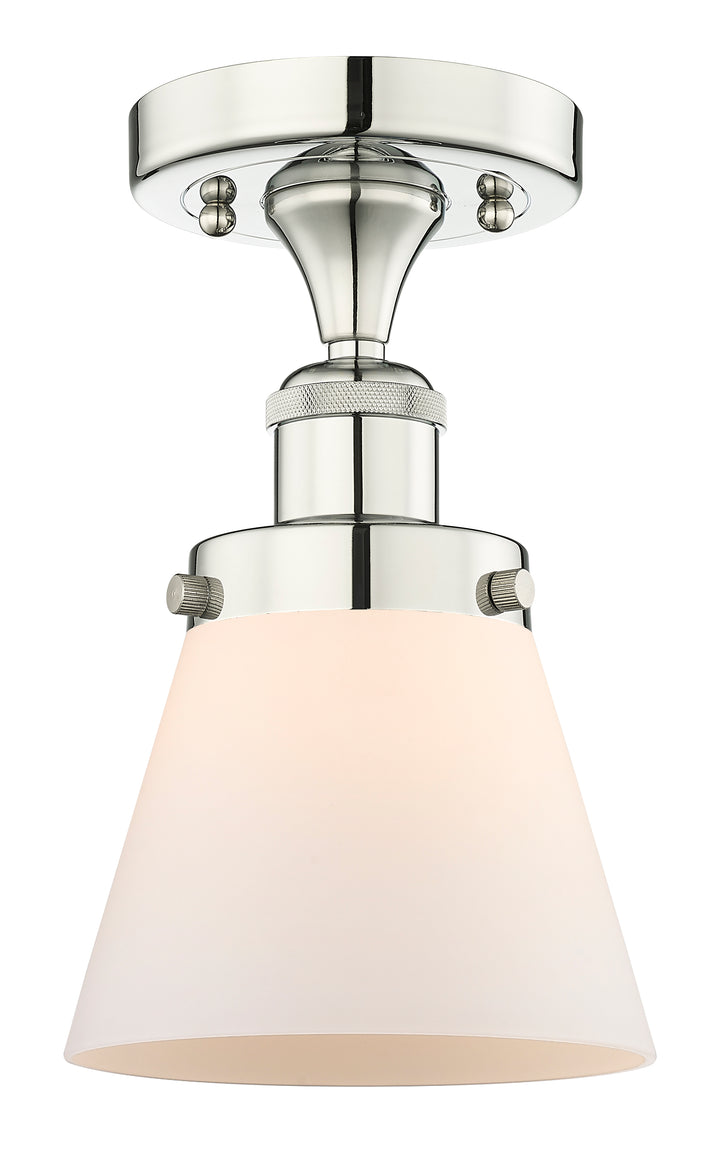 Innovations Lighting Cone 6" Semi-Flush Mount - Polished Nickel