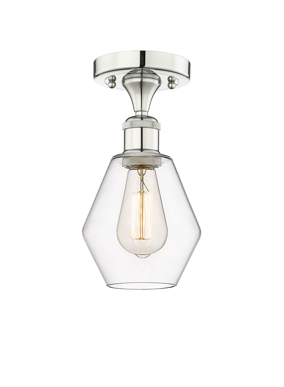 Innovations Lighting Cindyrella 6" Semi-Flush Mount - Polished Nickel