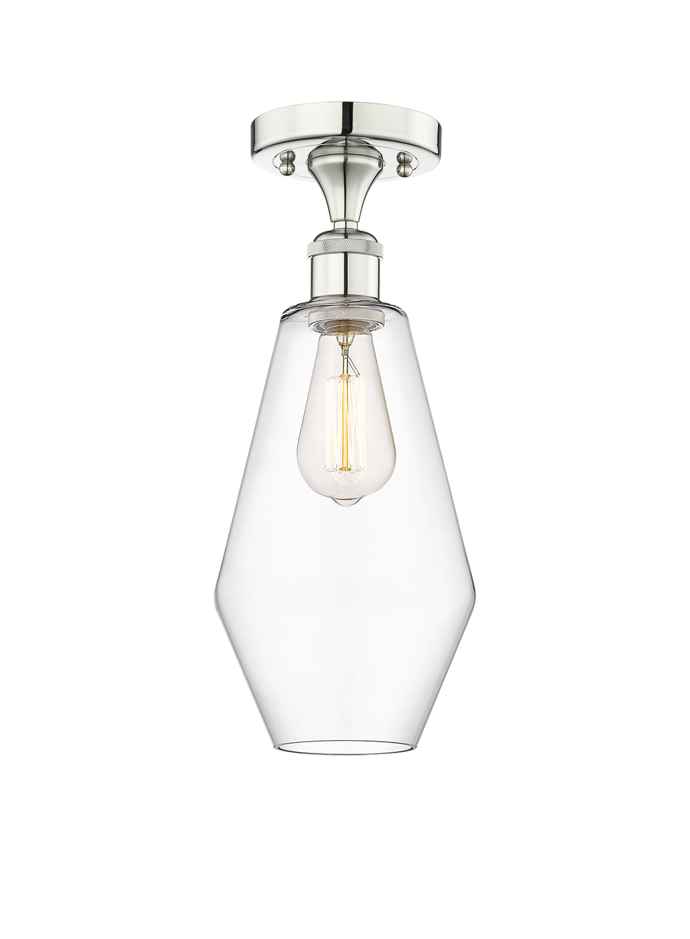 Innovations Lighting Cindyrella 7" Semi-Flush Mount - Polished Nickel
