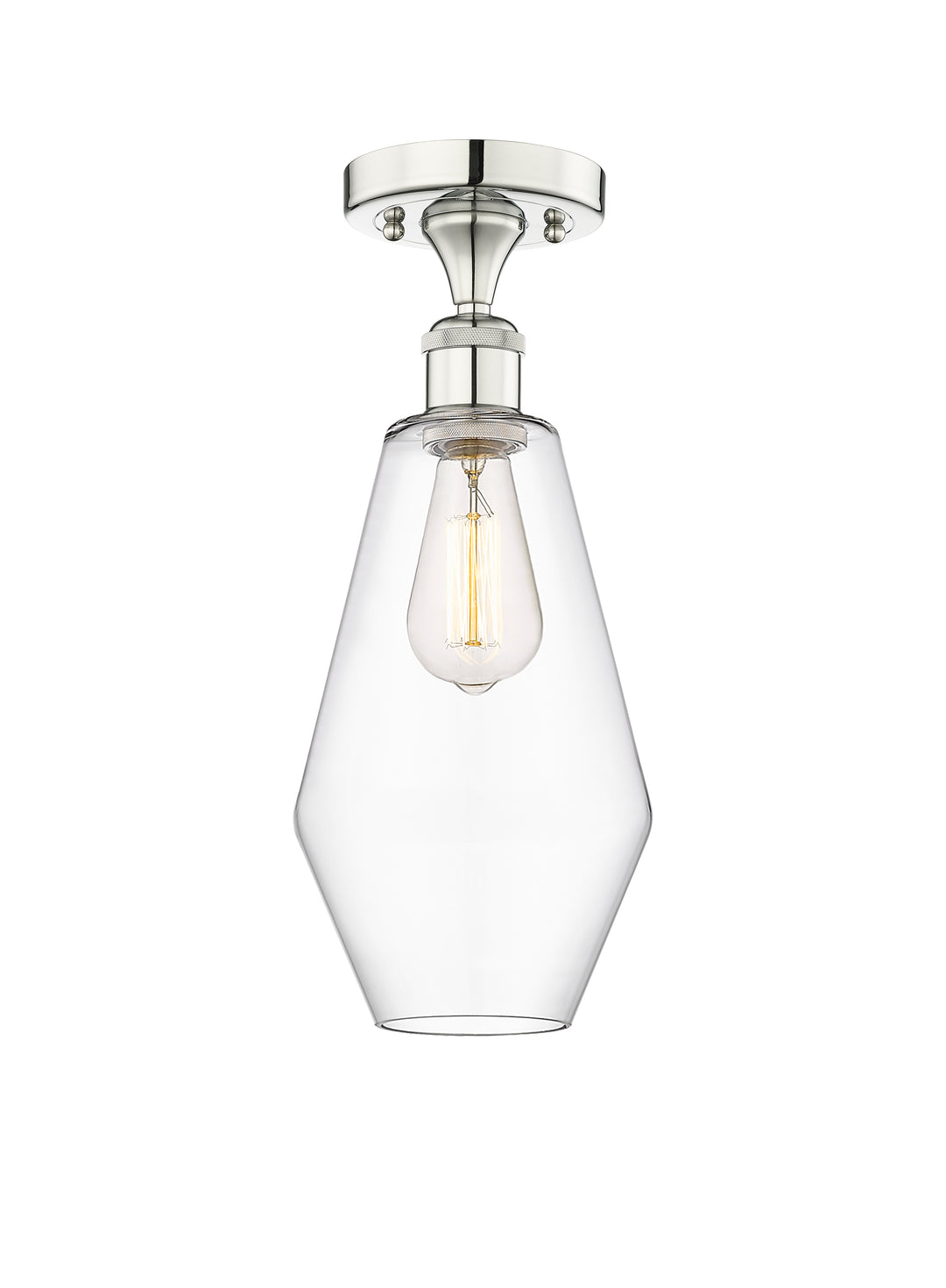 Innovations Lighting Cindyrella 7" Semi-Flush Mount - Polished Nickel