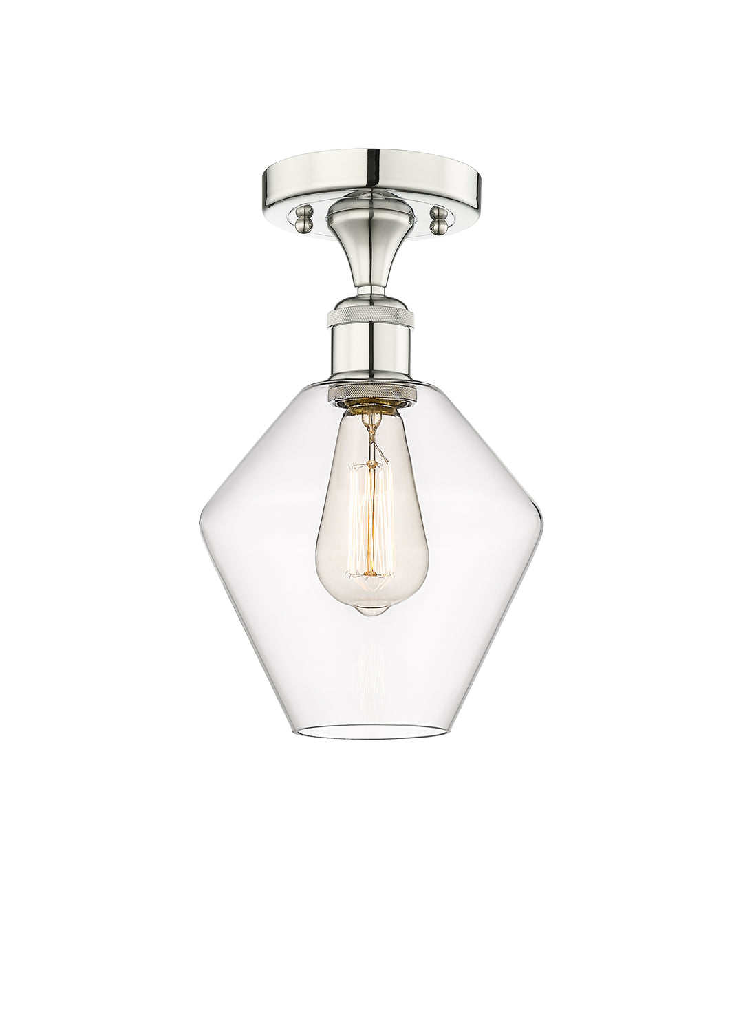 Innovations Lighting Cindyrella 8" Semi-Flush Mount - Polished Nickel