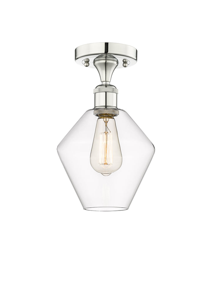 Innovations Lighting Cindyrella 8" Semi-Flush Mount - Polished Nickel