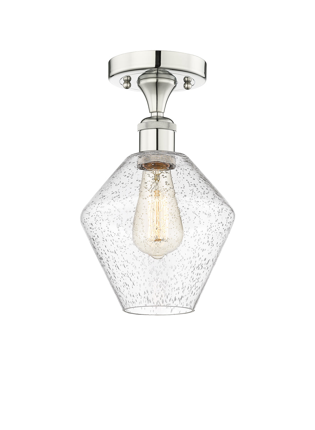 Innovations Lighting Cindyrella 8" Semi-Flush Mount - Polished Nickel