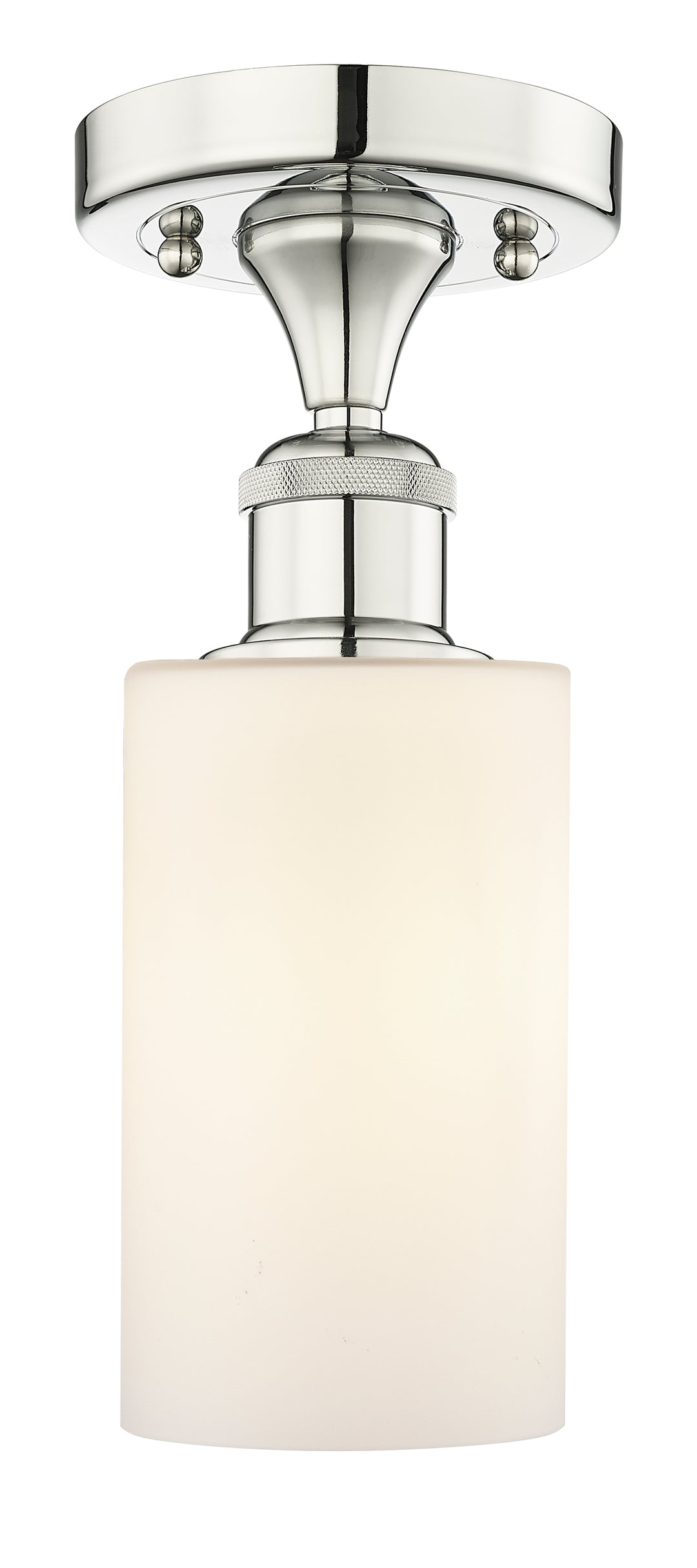 Innovations Lighting Clymer 4" Semi-Flush Mount - Polished Nickel
