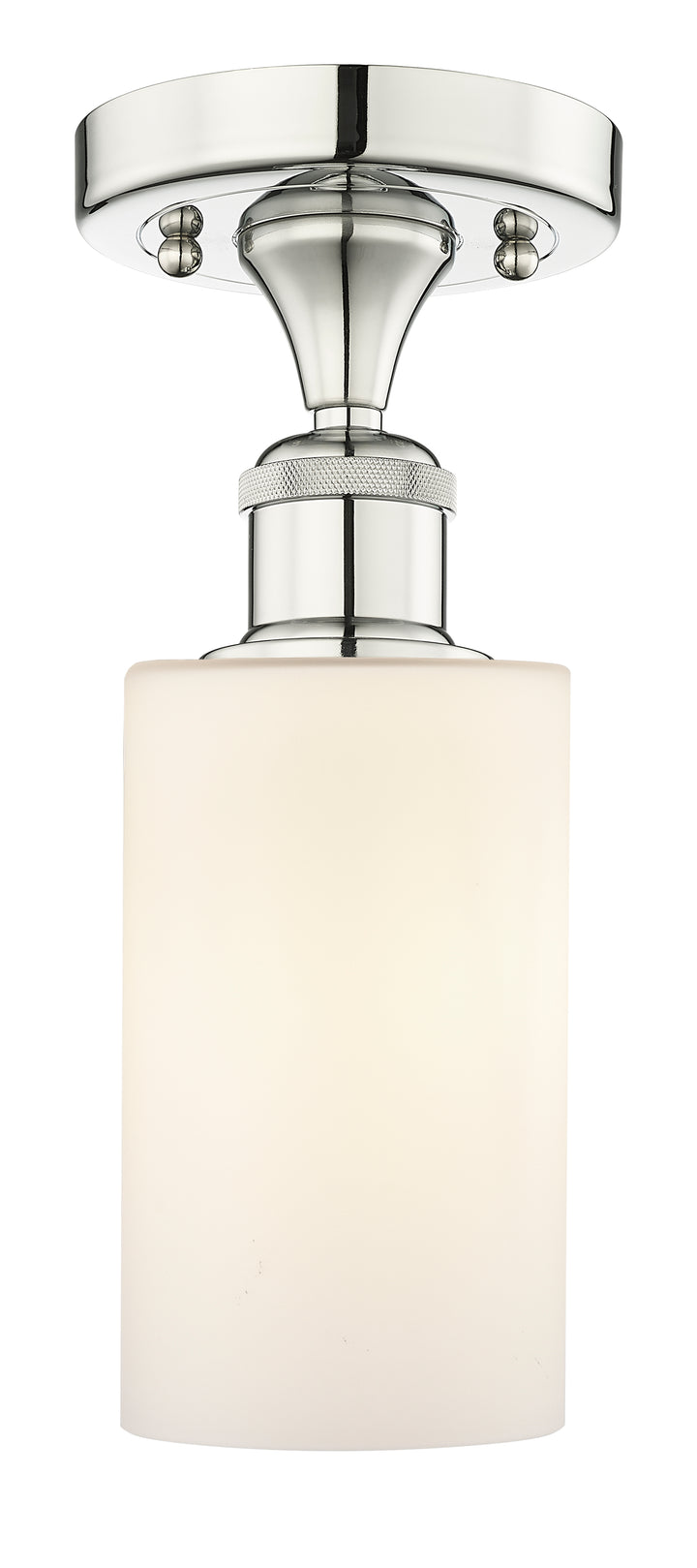 Innovations Lighting Clymer 4" Semi-Flush Mount - Polished Nickel