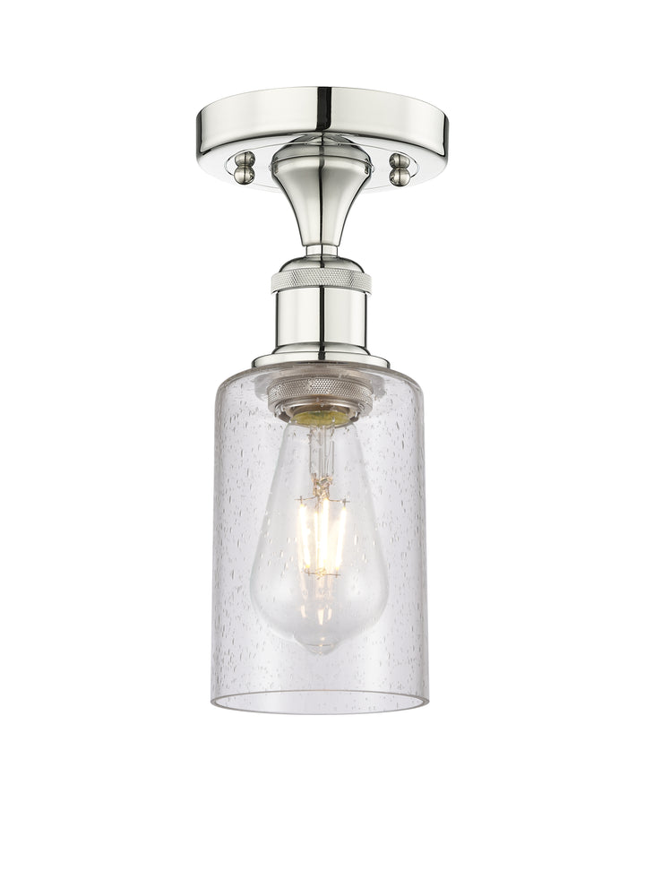 Innovations Lighting Clymer 4" Semi-Flush Mount - Polished Nickel