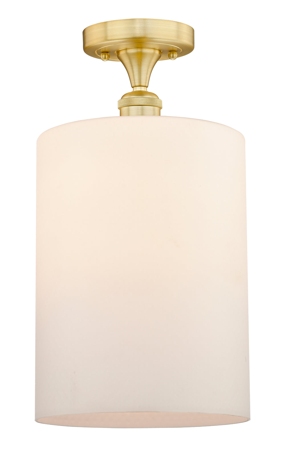 Innovations Lighting Cobbleskill 9" Semi-Flush Mount - Satin Gold