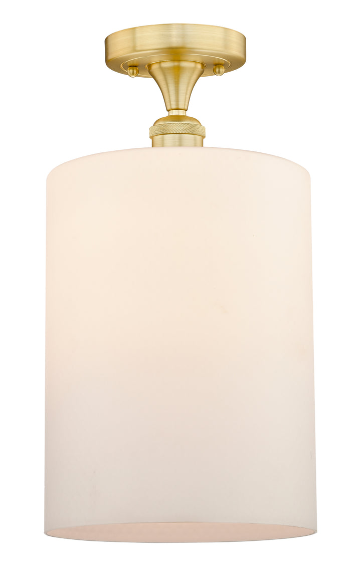 Innovations Lighting Cobbleskill 9" Semi-Flush Mount - Satin Gold