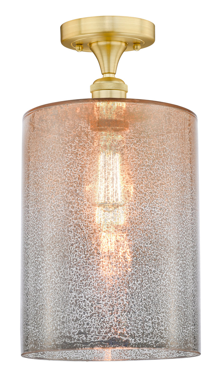 Innovations Lighting Cobbleskill 9" Semi-Flush Mount - Satin Gold