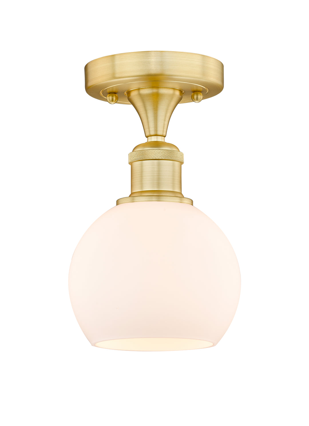 Innovations Lighting Athens 6" Semi-Flush Mount - Satin Gold