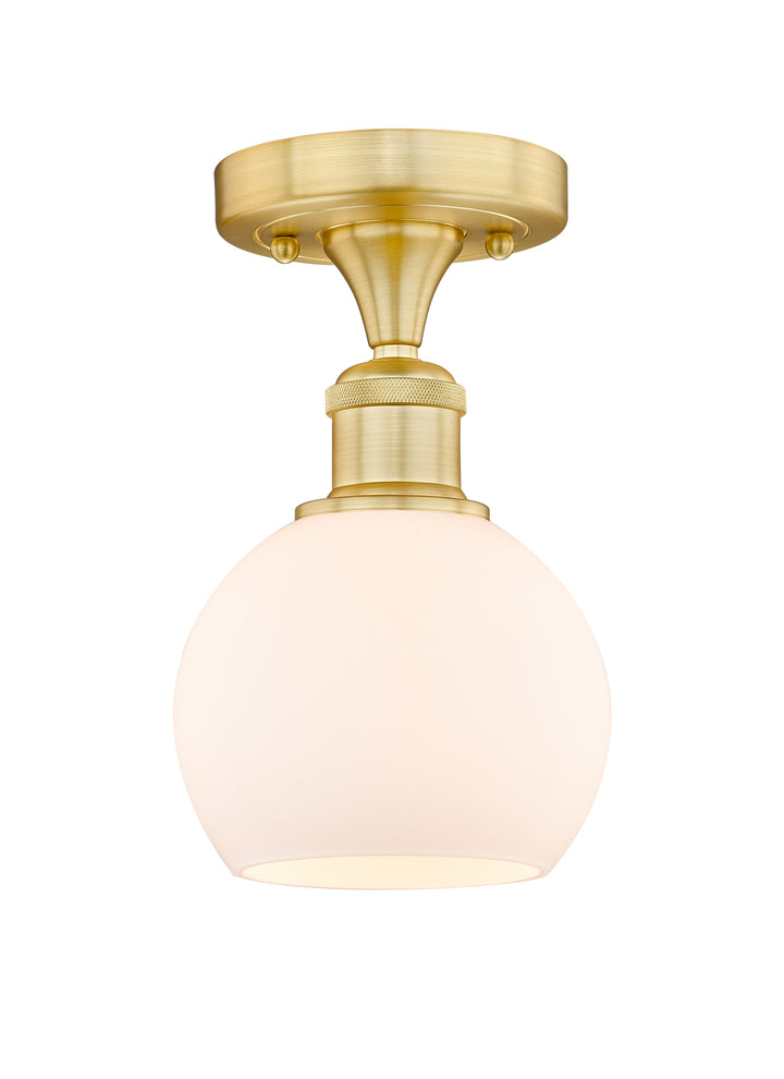 Innovations Lighting Athens 6" Semi-Flush Mount - Satin Gold