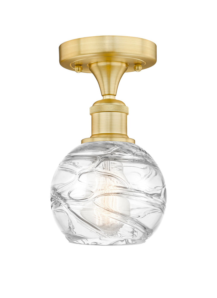 Innovations Lighting Athens Deco Swirl 6" Semi-Flush Mount - Satin Gold